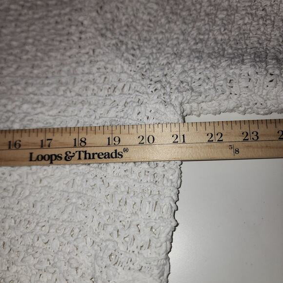 J Jill Sweater Womens L Open Knit minimalist beachy coastal Boho Prairie cottage - Picture 5 of 9